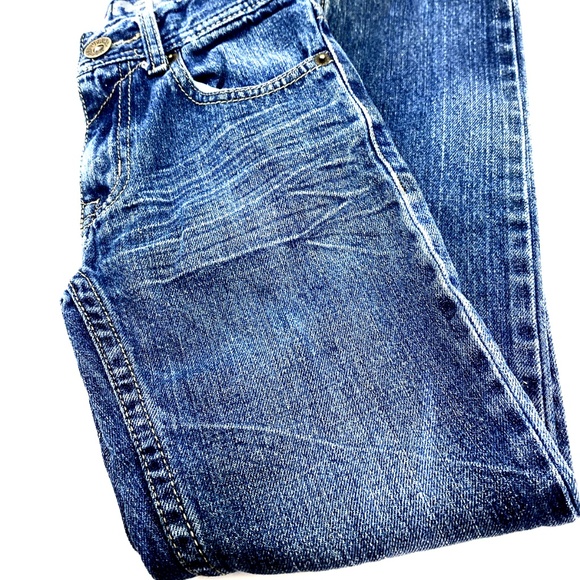 Boys Jeans Pants Size 8 Up Roar Slim Adjustable Waist Button Denim Blue Children - Picture 1 of 6